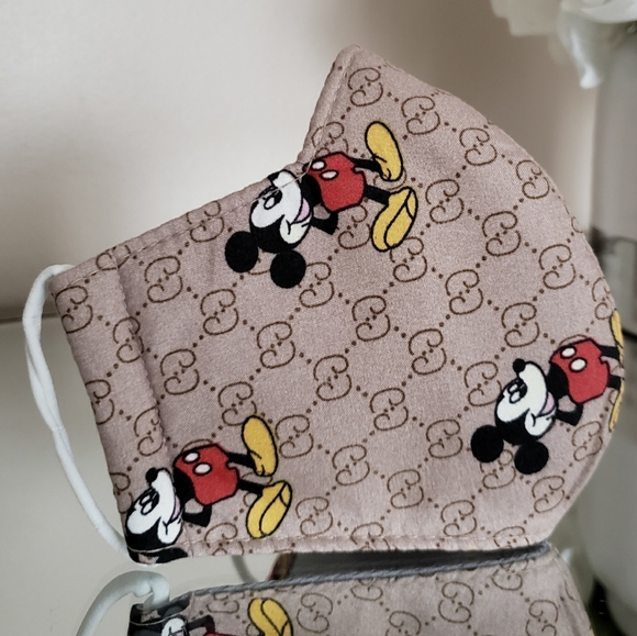 Designer Face Mask ❤💛🤎 - Picture 2 of 3